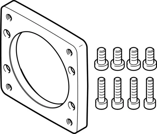 Festo - EAMF-A-62B-80P-2222624 - Motorflansch