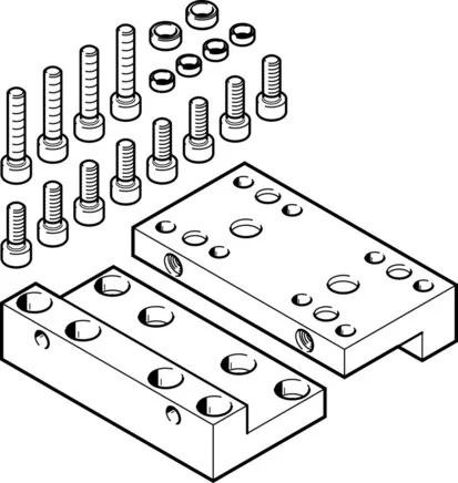 Festo - EHAM-H1-25-L2-80-1132402 - Adapterplatten-Set