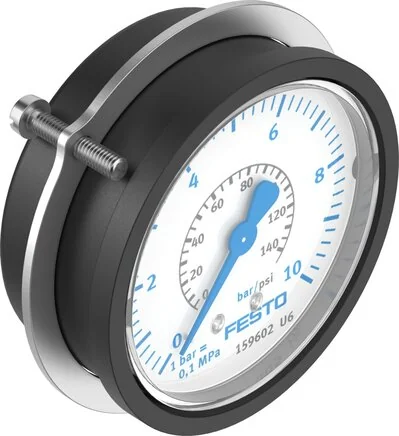 Festo - FMA-63-10-1/4-EN-159602 - Flansch-Druckmanometer