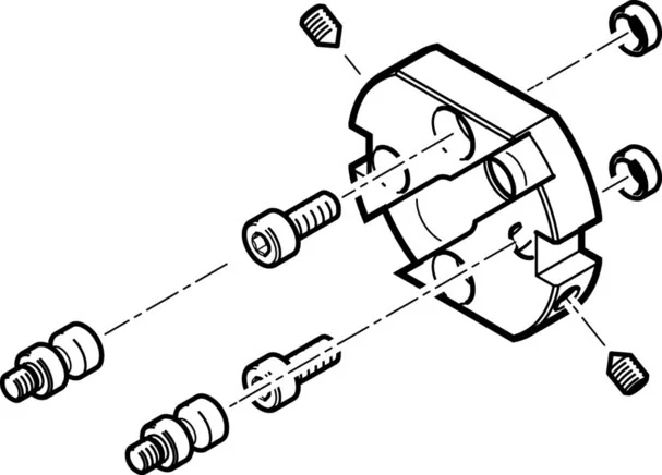 Festo - HAPG-SD2-2-184478 - Adaptersatz