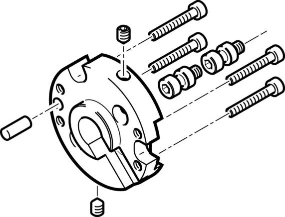 Festo - HAPG-SD2-5-184481 - Adaptersatz