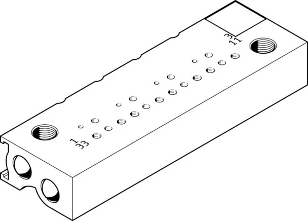 Festo - MHP1-PR6-3-PI-PCB-197244 - Anschluss Block