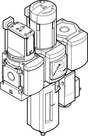 Festo - MSB6-1/2:C3J2F3-WP-542276 - Wartungseinheit Kombination
