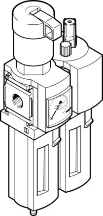 Festo - MSB6-1/2-FRC13:J120M1-8042673 - Wartungseinheit Kombination
