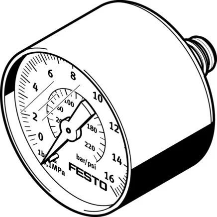 Festo - PAGN-40-16-P10-548010 - Druckmanometer