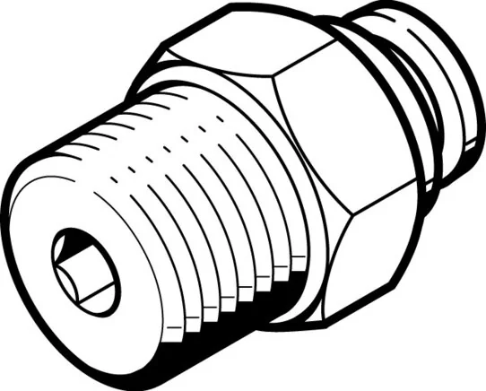 Festo - QB-10-32-UNF-3/16-U-533268 - Steckverschraubung