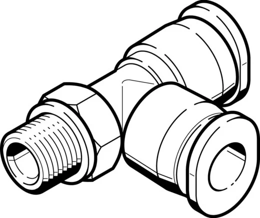 Festo - QBMTL-10-32-UNF-1/4-U-573071 - T-Verschraubung