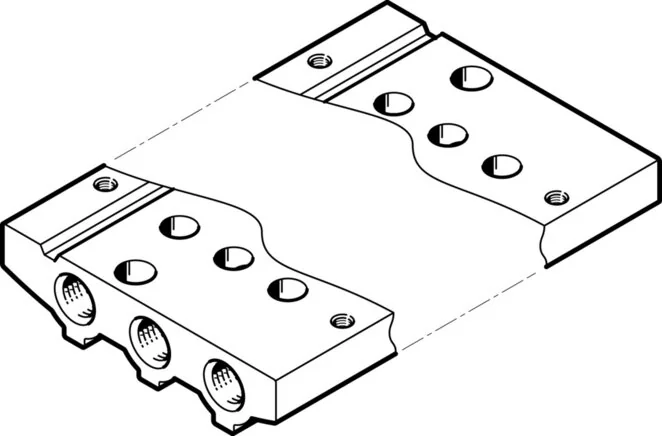 Festo - VABM-L1-10AS-M5-3-566523 - Anschlussstreifen