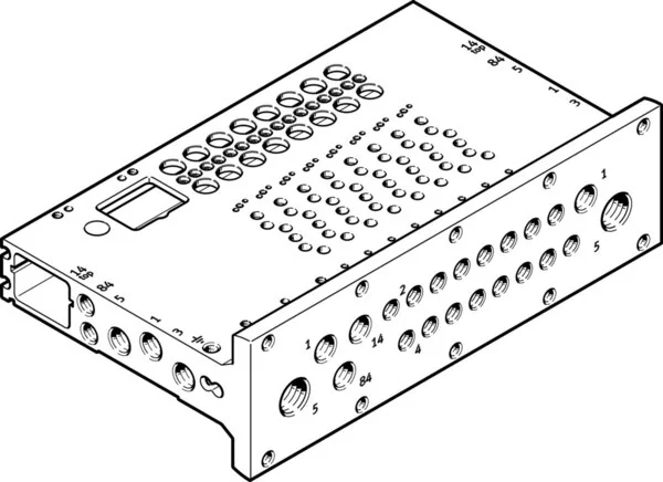 Festo - VABM-L1-10HWS1-G18-4-GR-8058335 - Anschlussstreifen