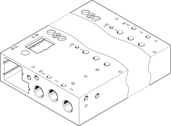 Festo - VABM-L1-14G-G14-6-GR-573491 - Anschlussstreifen