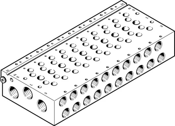 Festo - VABM-L1-18W-G38-6-574471 - Anschlussstreifen