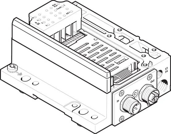 Festo - VMPA-ASI-EPL-EU-8E8A-Z-546994 - Elektrischer Anschluss