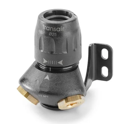 Parker - 6682 17 21 - 2 Anschluss 45° Wandhalterung G1/2 D16,5