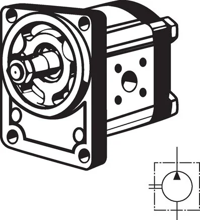 Rexroth - Non Original - 0 510 625 013 - Getriebepumpe 19 ccm, Bosch-Flansch, Rechtsdrehung