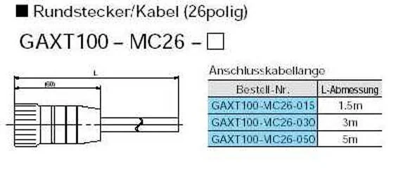 SMC - AXT100-MC26-015 - Runder Steckverbinder / Kabel