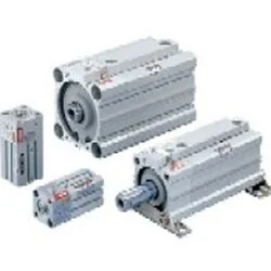 SMC - CLQB100TF-10D-F - Kompaktzylinder mit Verriegelung
