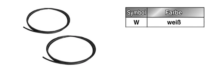 SMC - TS0806W-20 - Weich Nylon Schlauch, Weiß