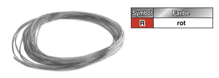 SMC - TU0604R-100 - Polyurethan-Schlauch, Rot