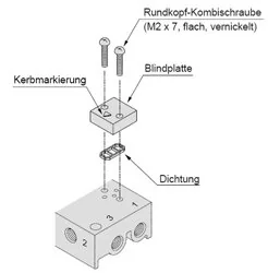 SMC - V100-77-1A - Abdeckung Platte
