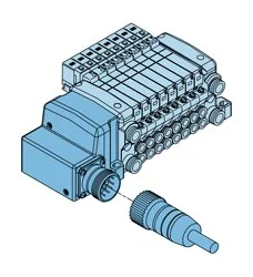 SMC - VV5QC21-06C8MD0 - Mehrfachanschlussplatte