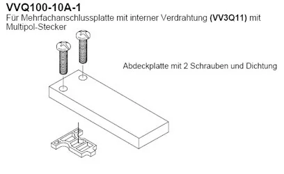 SMC - VVQ100-10A-1 - Abdeckung Platte