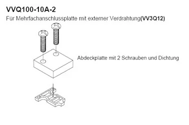 SMC - VVQ100-10A-2 - Abdeckung Platte