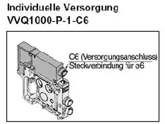 SMC - VVQ1000-P-1-C6 - Zusätzliche Versorgung