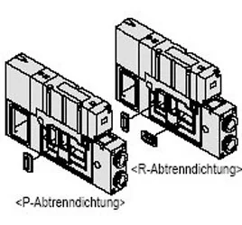 SMC - VVQ4000-16A - P/R Trenndichtung