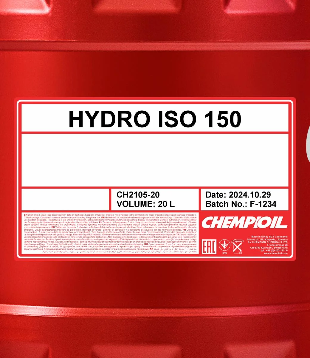 CHEMPIOIL - CH210520 - Hydro ISO 150 20L