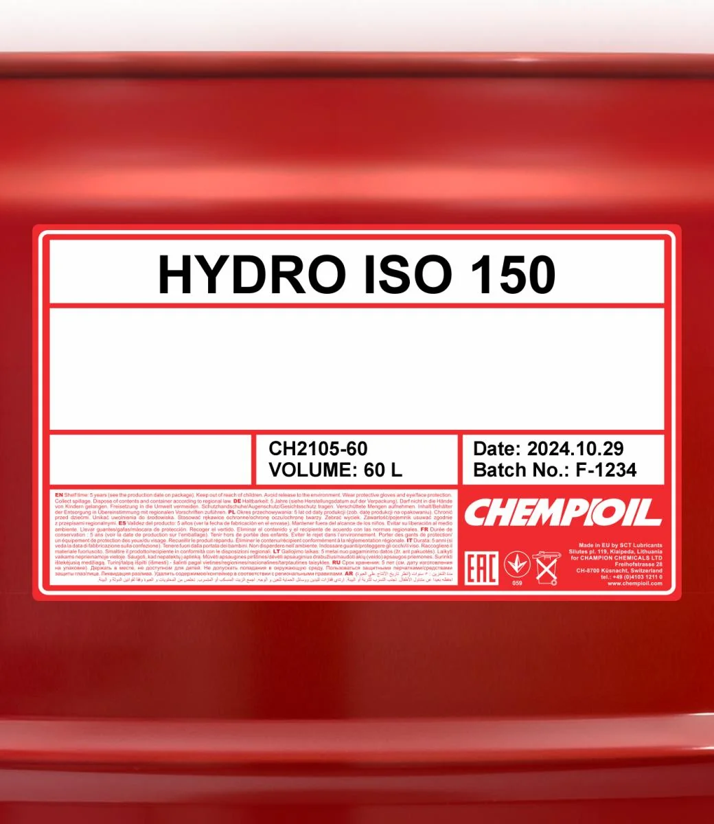 CHEMPIOIL - CH210560 - Hydro ISO 150 60L