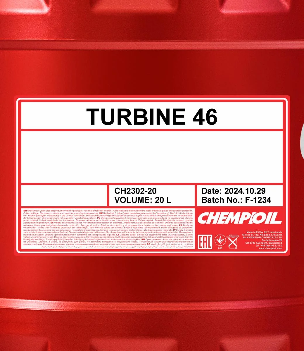 CHEMPIOIL - CH230220 - Turbine 46 20L