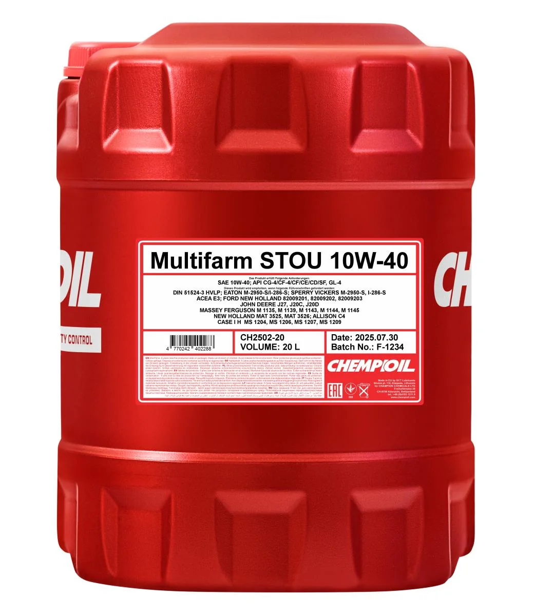 CHEMPIOIL - CH250220 - Multifarm STOU 10W-40 20L