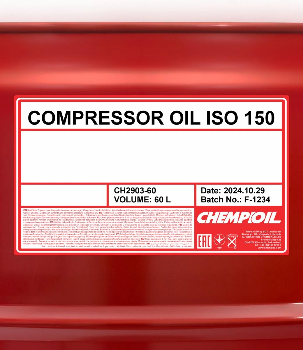 CHEMPIOIL - CH290360 - Kompressoroel ISO 150 60L