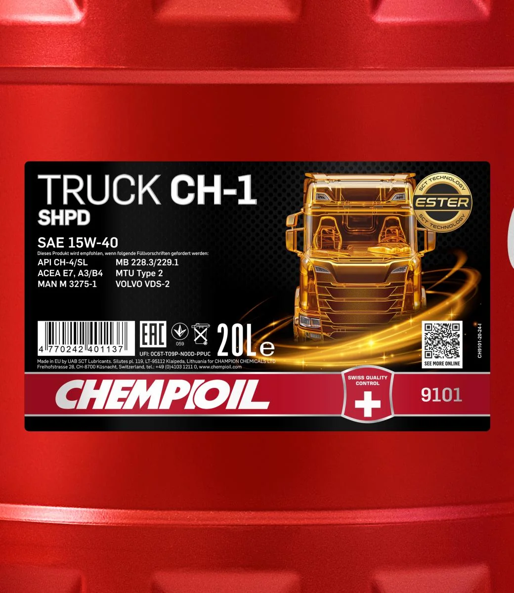 CHEMPIOIL - CH910120 - CH-1 Truck SHPD 15W-40 20L