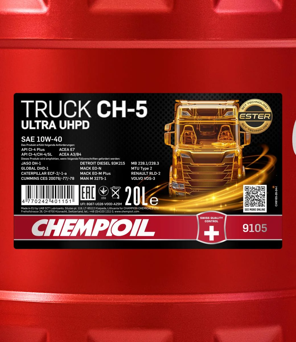 CHEMPIOIL - CH910520 - CH-5 LKW Ultra UHPD 10W-40 20L