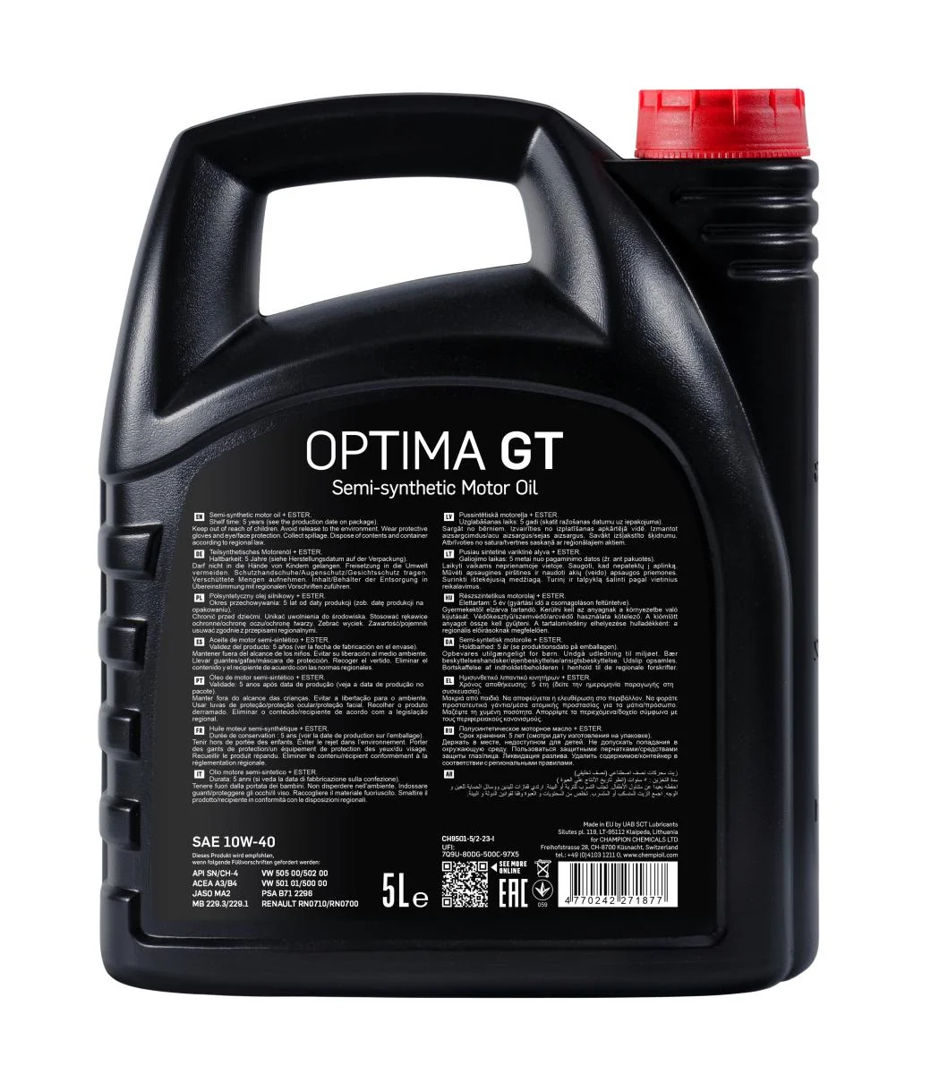 CHEMPIOIL - CH95015 - Optima GT 10W-40 5L