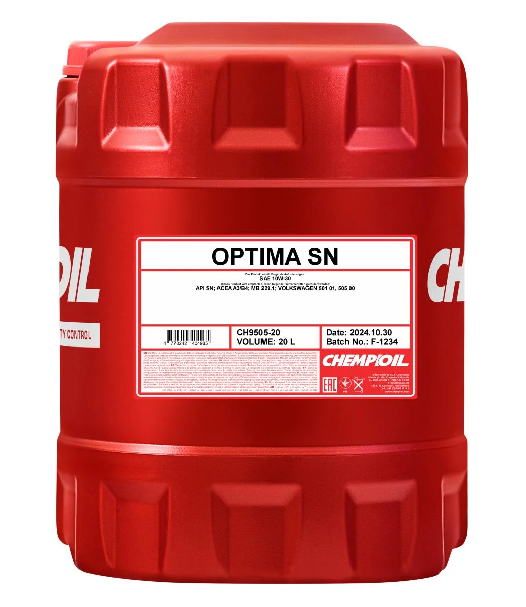CHEMPIOIL - CH950520 - Optima SN 10W-30 20L