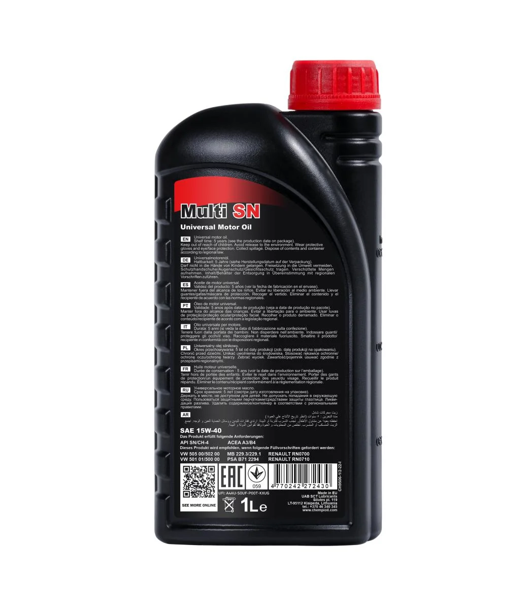 CHEMPIOIL - CH95061 - Multi SN 15W-40 1L
