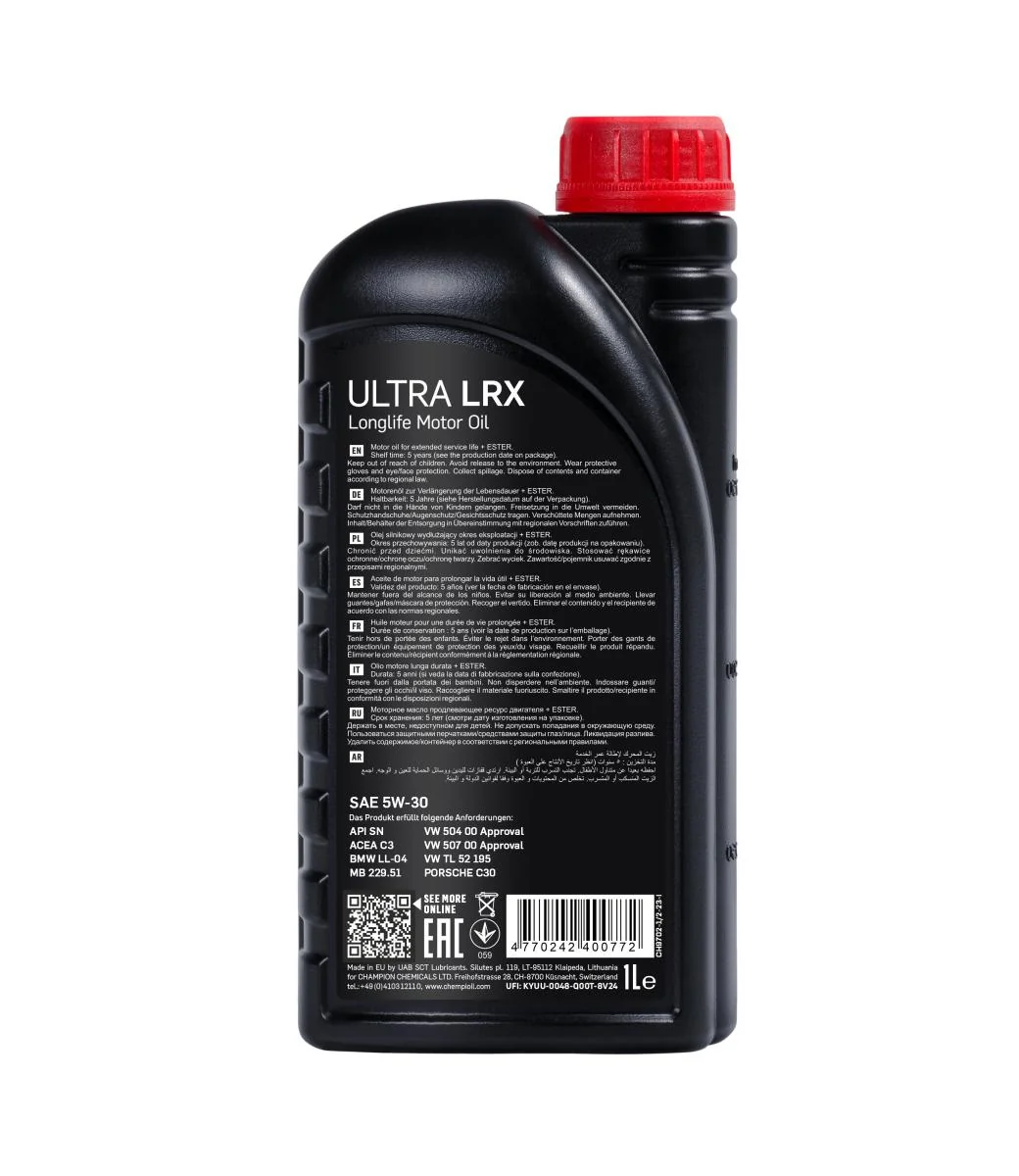 CHEMPIOIL - CH97021 - Ultra LRX 5W-30 1L