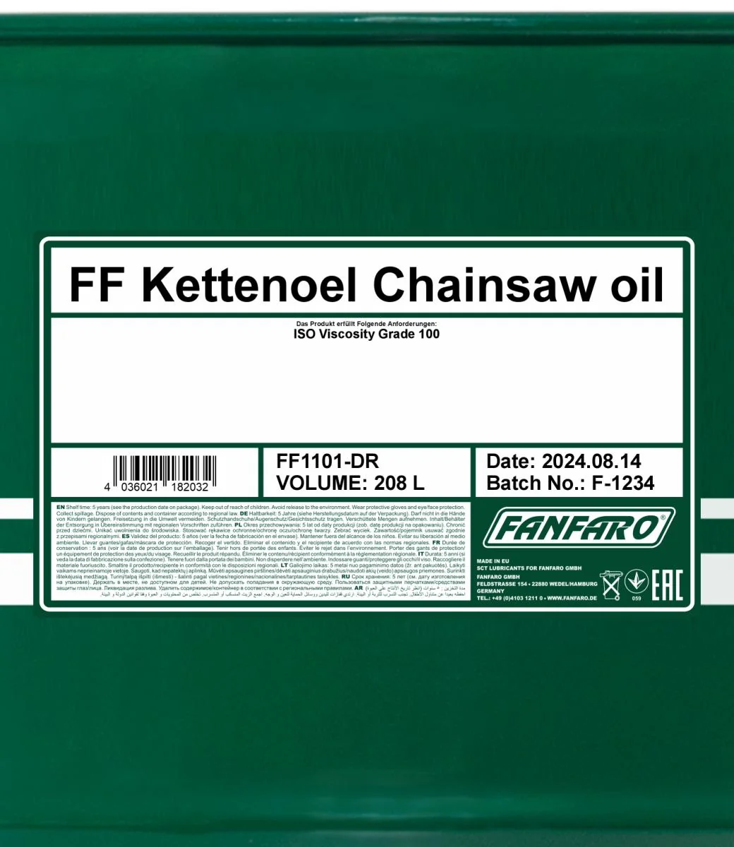 FANFARO - FF1101DR - Kettenöl 208L