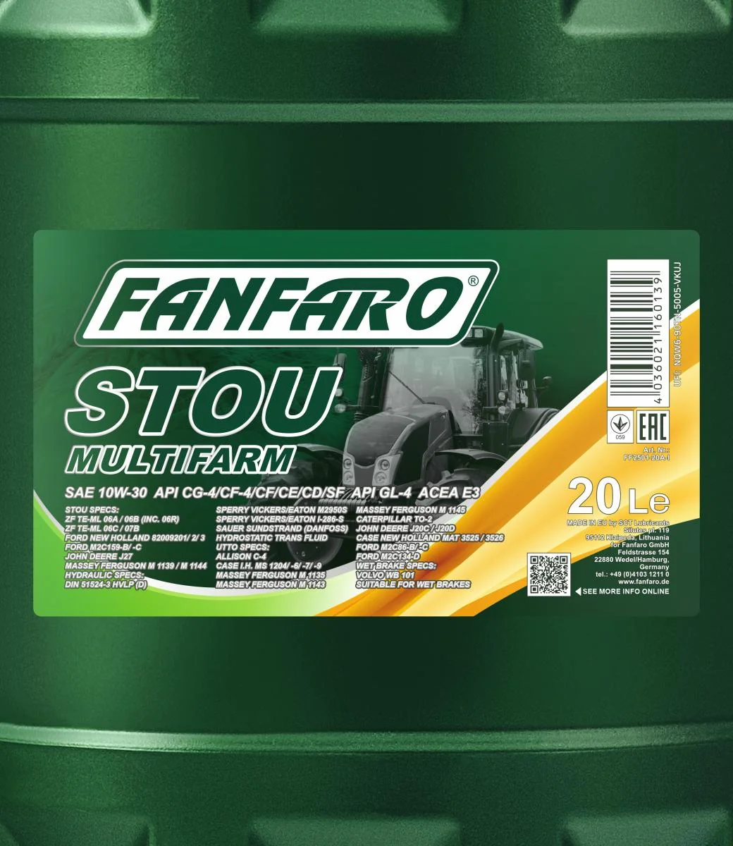 FANFARO - FF250120 - Multifarm STOU 10W-30 20L