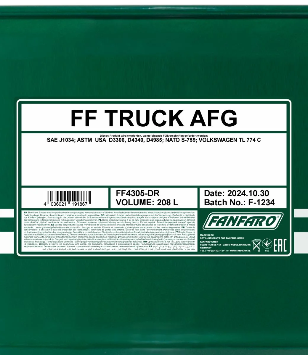 FANFARO - FF4305DR - LKW AFG 208L