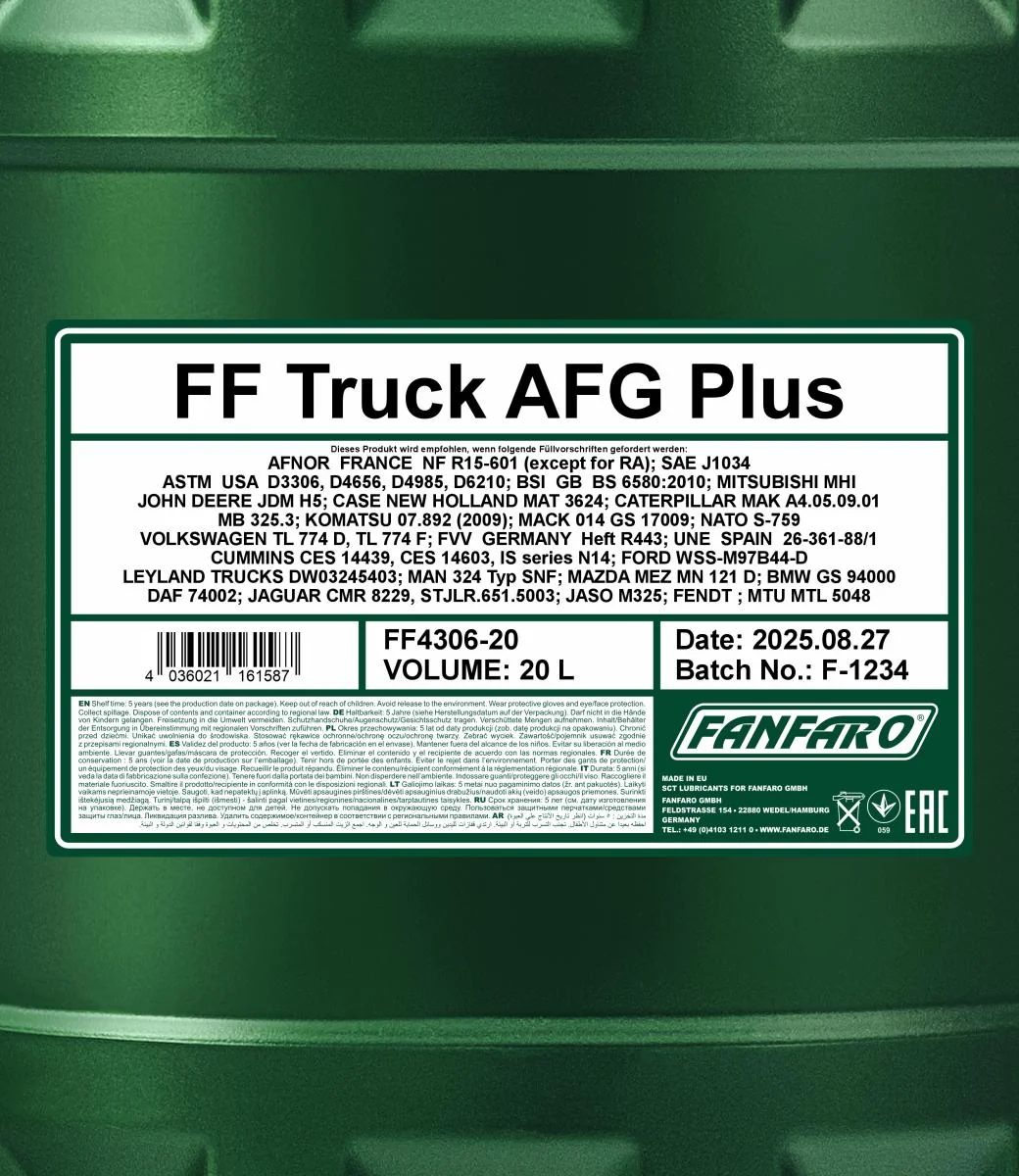 FANFARO - FF430620 - LKW AFG Plus 20L