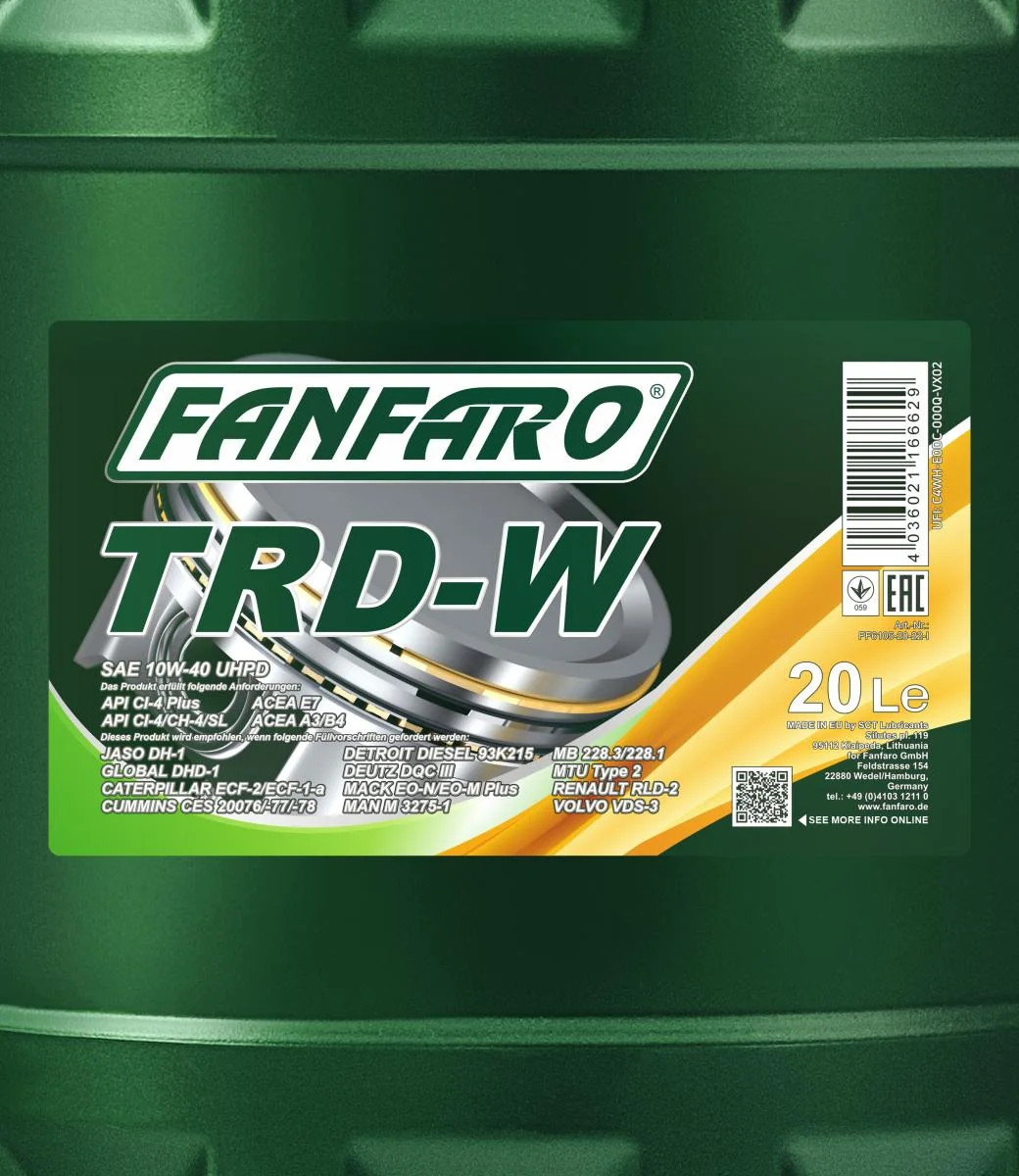 FANFARO - FF610520 - TRD-W UHPD 10W-40 20L