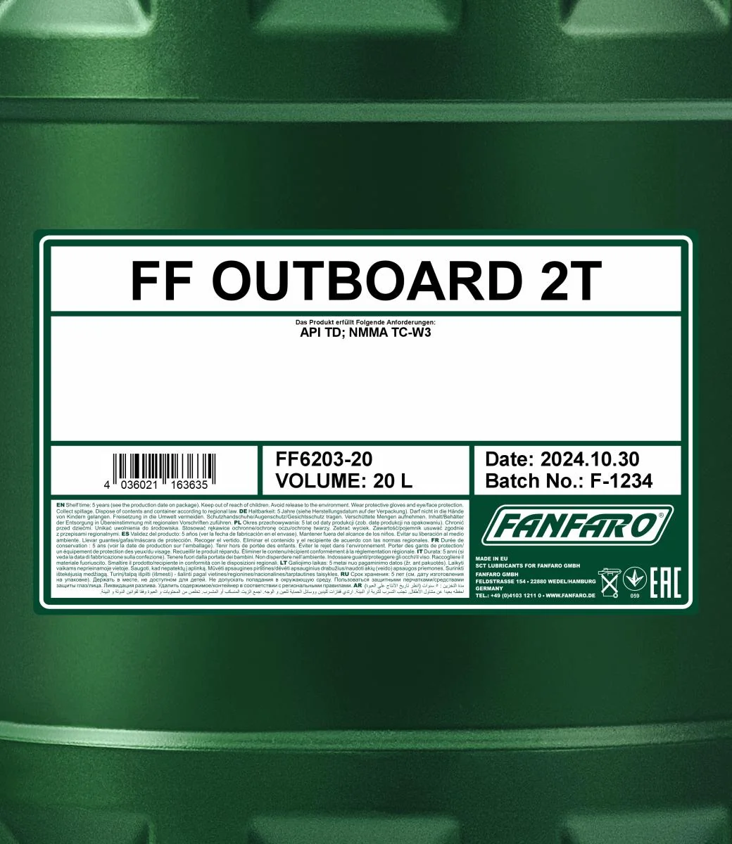 FANFARO - FF620320 - Außenborder 2T 20L