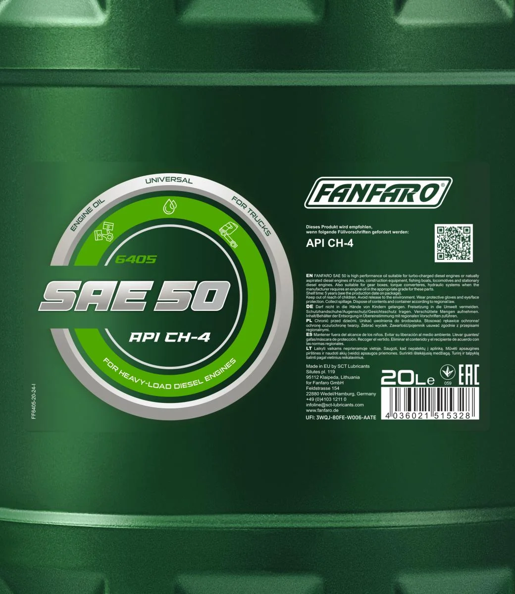 FANFARO - FF640520 - SAE 50 20L