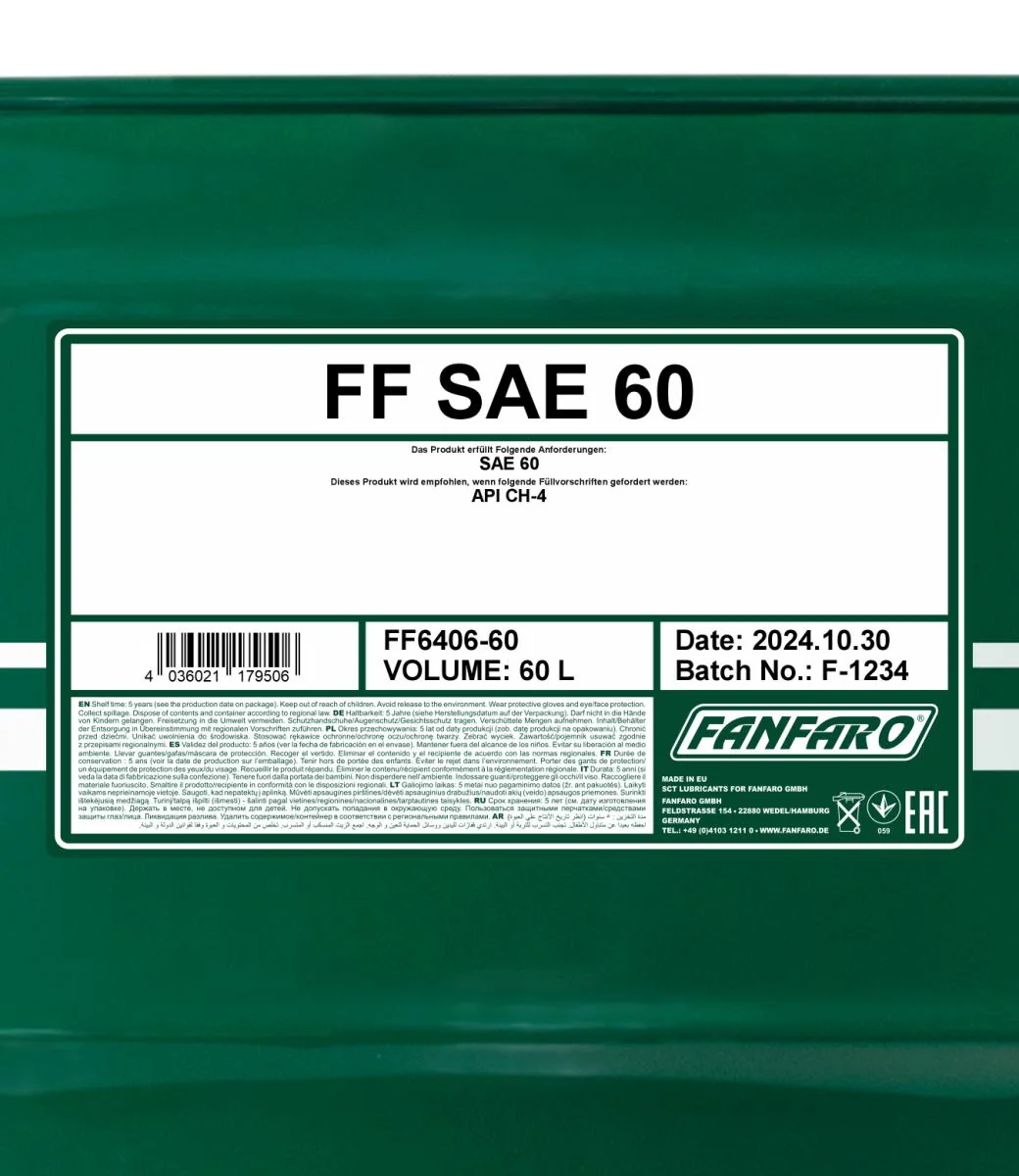 FANFARO - FF640660 - SAE 60 60L