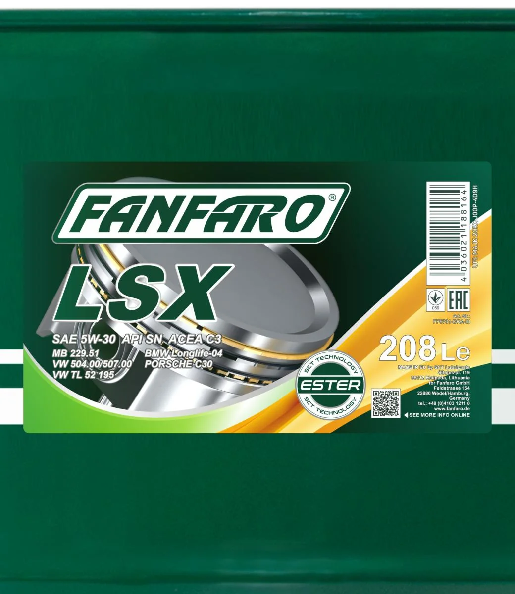 FANFARO - FF6701DR - LSX 5W-30 208L