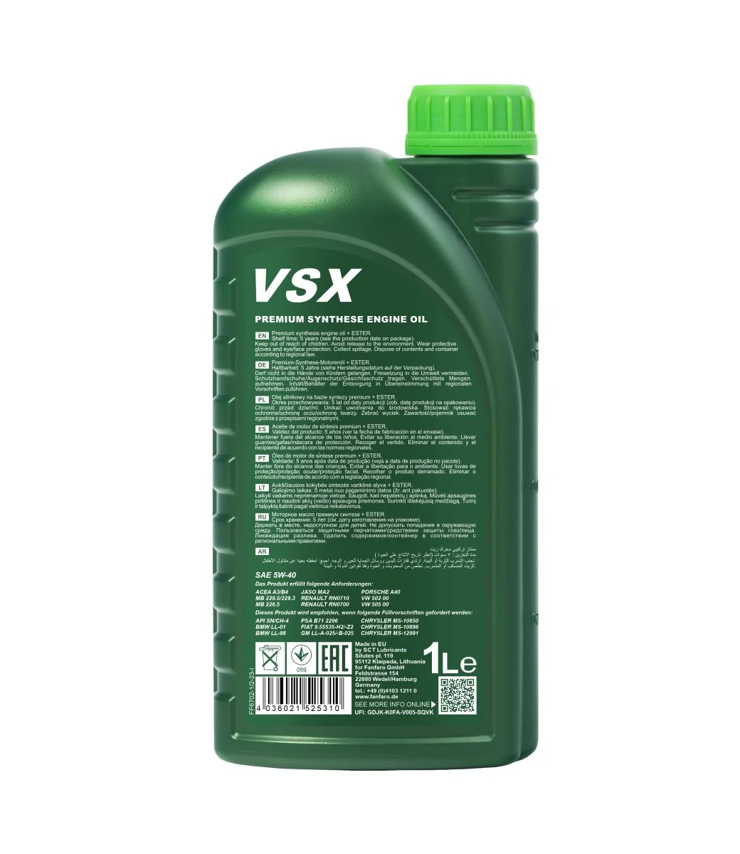 FANFARO - FF67021 - VSX 5W-40 1L