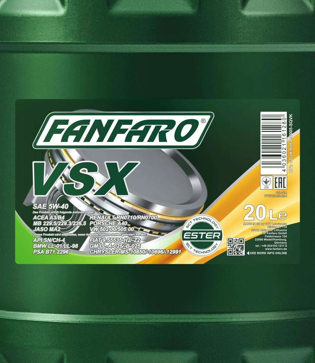 FANFARO - FF670220 - VSX 5W-40 20L